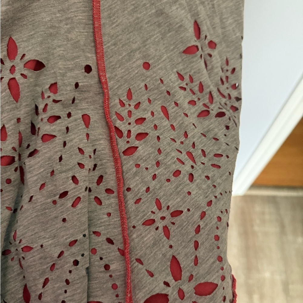 Free People Gray and Pink Casual Dress - Picture 2 of 4